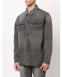 Camicia di jeans grigio scuro di Ksubi