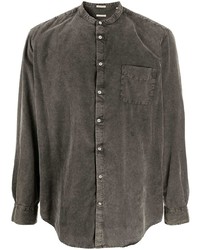 Camicia di jeans grigio scuro di Massimo Alba
