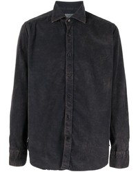 Camicia di jeans grigio scuro di Tintoria Mattei