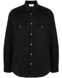 Camicia di jeans nera di Alexander McQueen