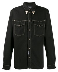 Camicia di jeans nera di VERSACE JEANS COUTURE