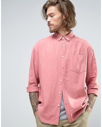 Camicia di jeans rosa di Asos