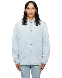 Camicia di jeans stampata azzurra di RtA
