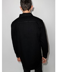 Camicia di jeans stampata nera di Givenchy