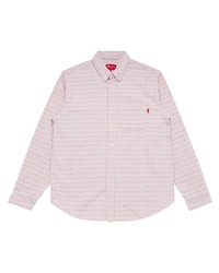 Camicia di jeans stampata rosa di Supreme