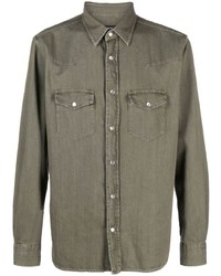 Camicia di jeans verde oliva di Tom Ford