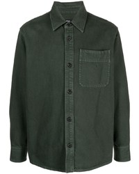 Camicia di jeans verde scuro di A.P.C.