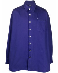Camicia di jeans viola di Raf Simons