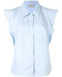 Camicia di seta azzurra di Rachel Comey