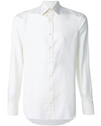 Camicia di seta bianca di Alexander McQueen