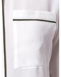 Camicia di seta bianca di Kenzo