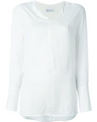 Camicia di seta bianca di Dondup