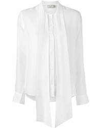 Camicia di seta bianca di MAISON KITSUNE