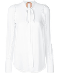 Camicia di seta bianca di No.21