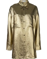 Camicia di seta dorata di Faith Connexion