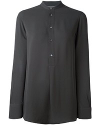 Camicia di seta grigio scuro di Polo Ralph Lauren