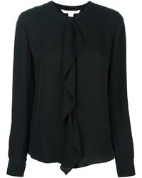 Camicia di seta nera di Diane von Furstenberg