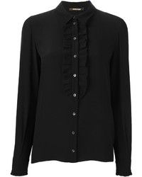 Camicia di seta nera di Roberto Cavalli