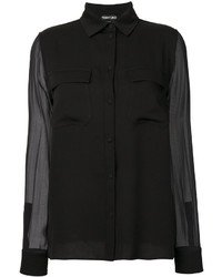 Camicia di seta nera di Tom Ford