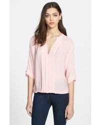 Camicia di seta rosa