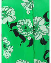 Camicia di seta stampata verde di P.A.R.O.S.H.