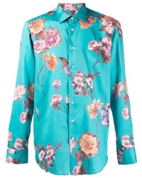 Camicia elegante a fiori acqua di Etro