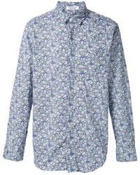 Camicia elegante a fiori azzurra di Engineered Garments