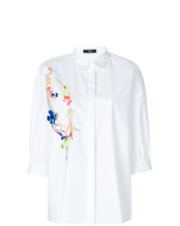 Camicia elegante a fiori bianca di Steffen Schraut