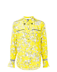 Camicia elegante a fiori lime di Rag & Bone