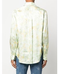 Camicia elegante a fiori verde menta di Martine Rose