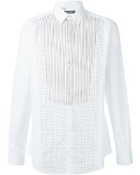 Camicia elegante a pois bianca di Dolce & Gabbana