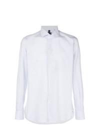 Camicia elegante a pois bianca di Orian