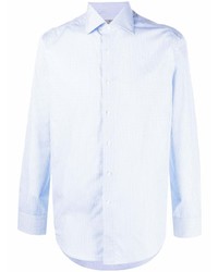 Camicia elegante a quadretti azzurra di Canali