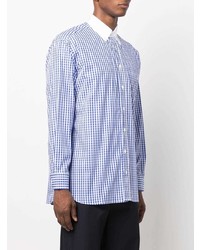 Camicia elegante a quadretti bianca e blu di MACKINTOSH
