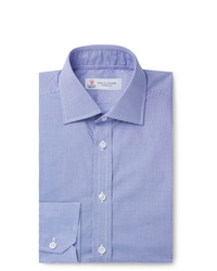 Camicia elegante a quadretti blu di Turnbull & Asser