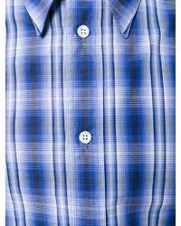 Camicia elegante a quadri azzurra di Stella McCartney