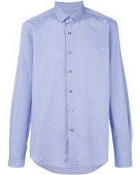 Camicia elegante a quadri azzurra di Lanvin
