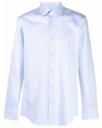 Camicia elegante a righe verticali azzurra di BOSS HUGO BOSS