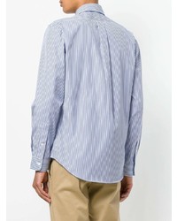 Camicia elegante a righe verticali azzurra di Polo Ralph Lauren