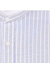 Camicia elegante a righe verticali azzurra di Hugo Boss
