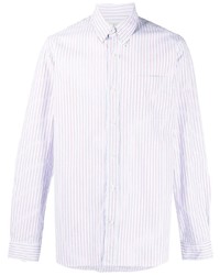 Camicia elegante a righe verticali azzurra di Woolrich