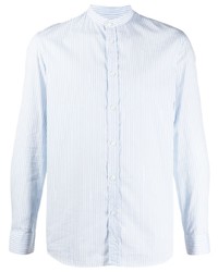 Camicia elegante a righe verticali azzurra di Zadig & Voltaire