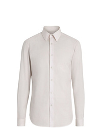 Camicia elegante a righe verticali bianca di Burberry