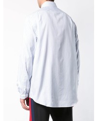 Camicia elegante a righe verticali bianca di Gucci