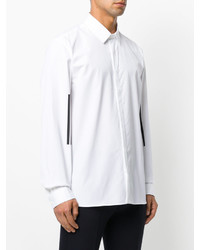Camicia elegante a righe verticali bianca di Neil Barrett