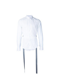 Camicia elegante a righe verticali bianca di Consistence