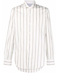 Camicia elegante a righe verticali bianca di Eleventy
