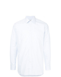 Camicia elegante a righe verticali bianca di Gieves & Hawkes