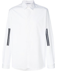 Camicia elegante a righe verticali bianca di Neil Barrett