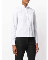 Camicia elegante a righe verticali bianca di Theory
